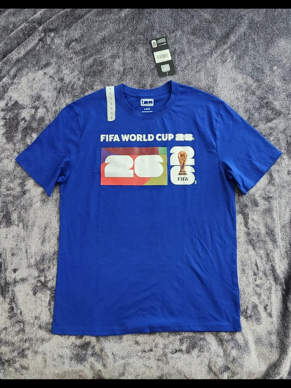 FIFA World Cup 2026 Blue Graphic T-Shirt Size Large